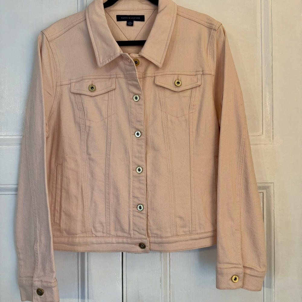 Tommy Hilfiger Pink Denim Jacket - XXL
